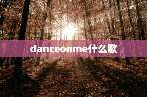 danceonme什么歌(dance me dance me是什么歌)